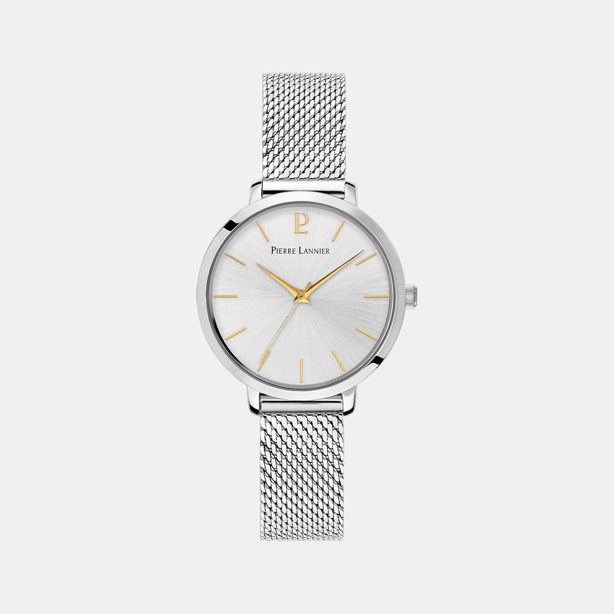 Chouquette Women Quartz Silver Dial Analog Mesh Watch 034N621
