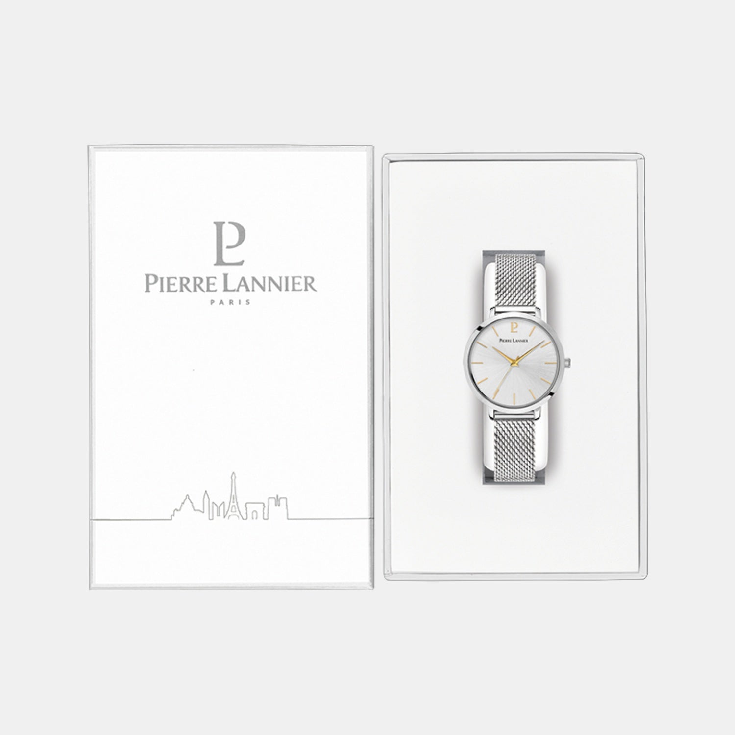 Chouquette Women Quartz Silver Dial Analog Stainless Steel Watch 034N621