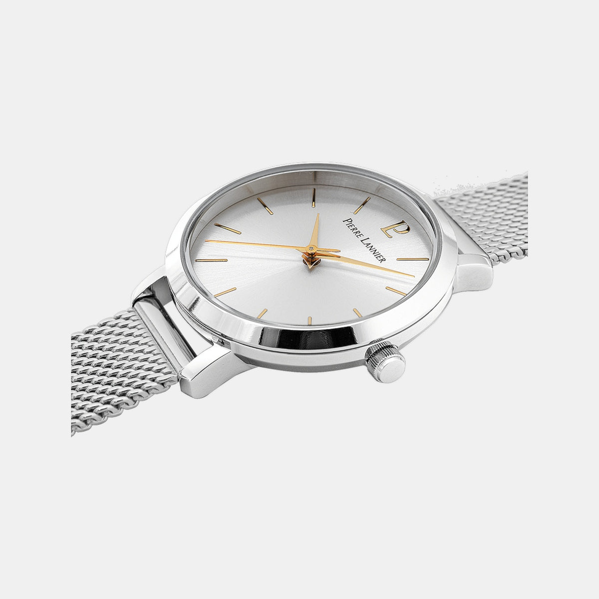 Chouquette Women Quartz Silver Dial Analog Mesh Watch 034N621