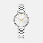 Pierre Lannier Chouquette Women Quartz Silver Dial Analog Stainless Steel Watch 036P621-1