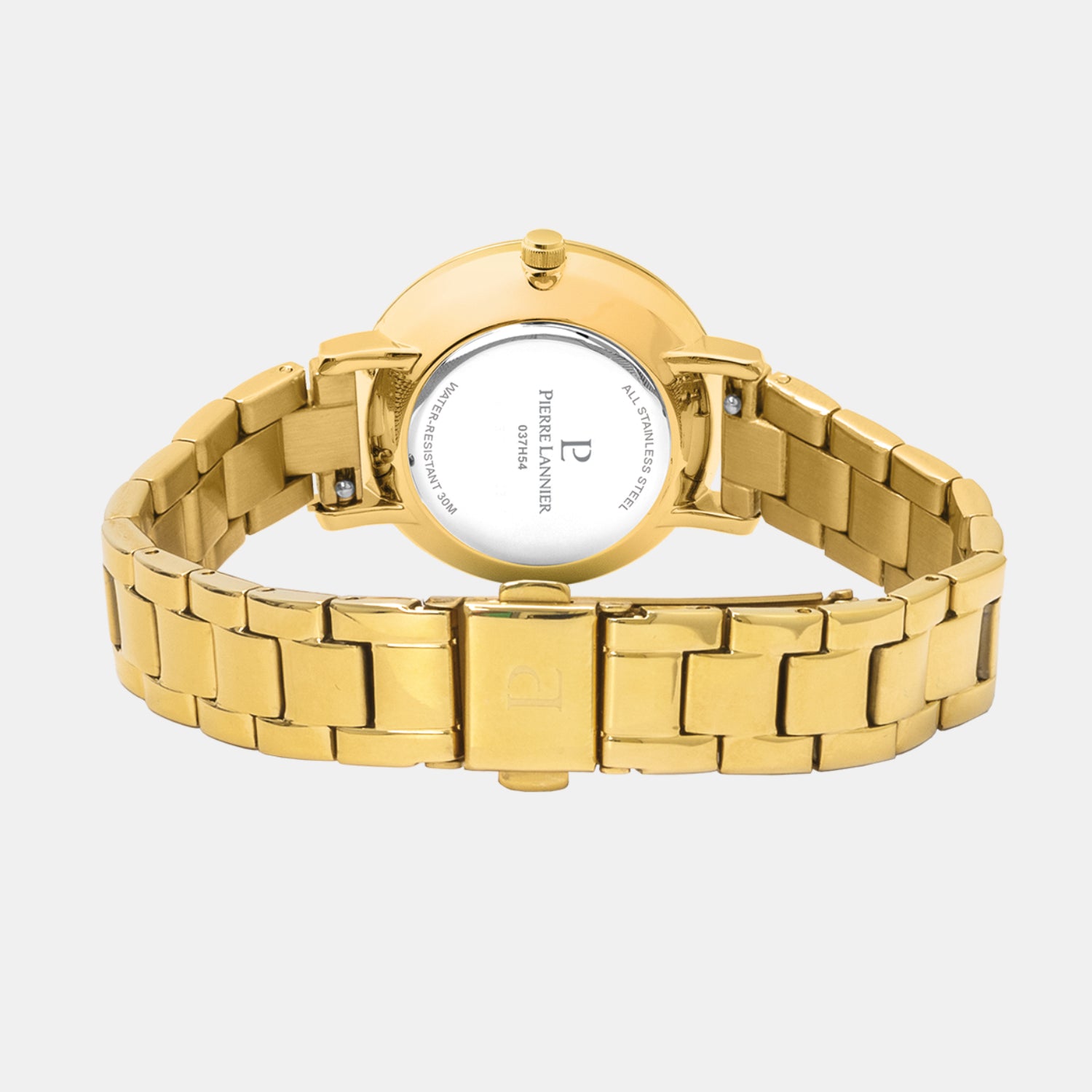 Pierre Lannier Chouquette Women Quartz Gold Dial Analog Stainless Steel Watch 037H542-3