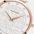 Eolia Women Quartz White Dial Analog Mesh Watch 039L908