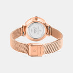 Eolia Women Quartz White Dial Analog Mesh Watch 039L908