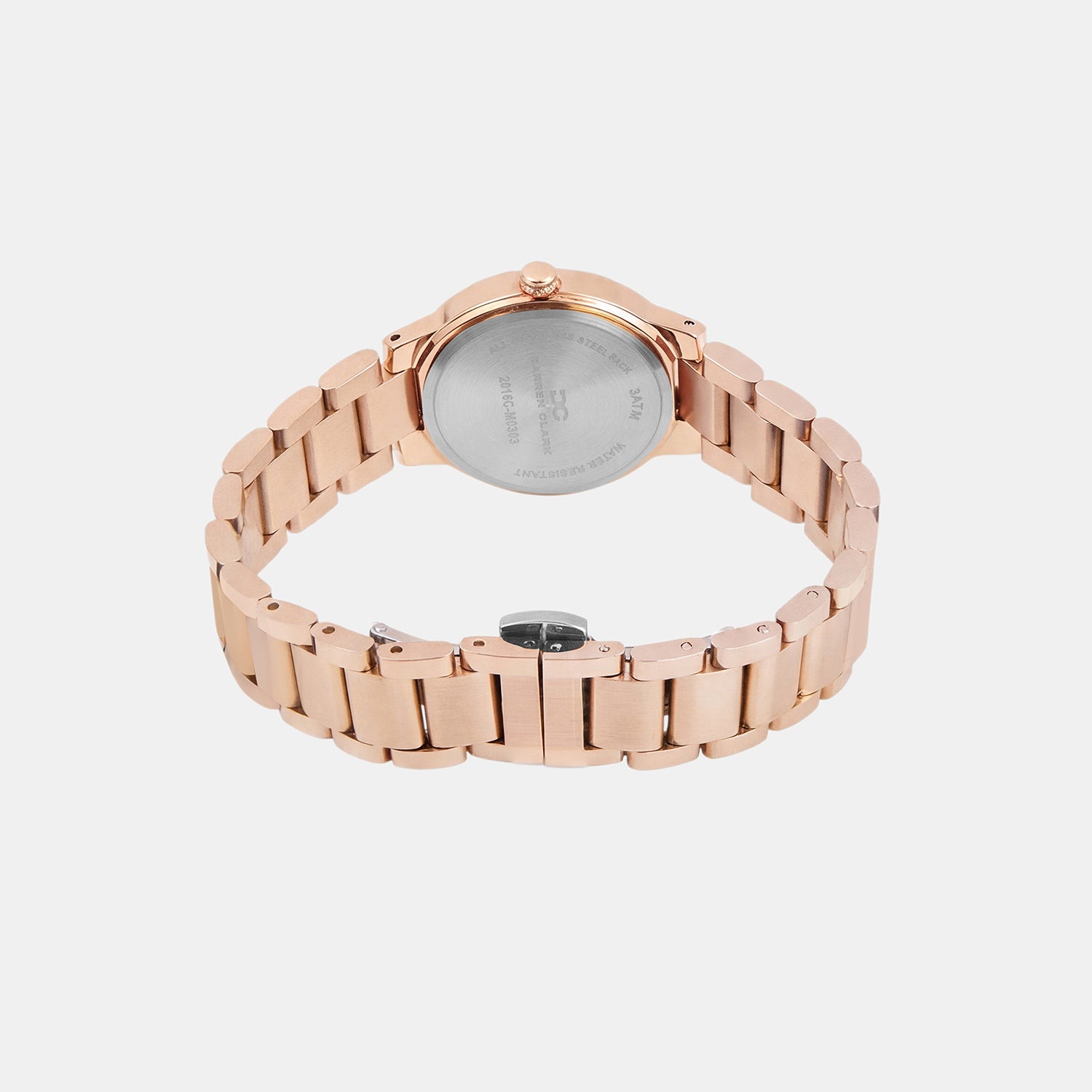 Women Quartz Silver Dial Analog Metal Watch 2016C-M0303