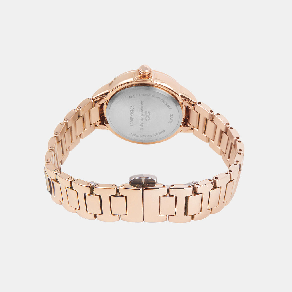 Women Quartz Silver Dial Analog Metal Watch 2015C-M0303