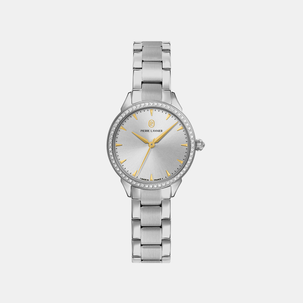 Astoria Women Quartz Silver Dial Analog Stainless Steel Watch 040K621
