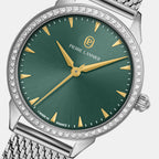 Astoria Women Quartz Green Dial Analog Mesh Watch 040K671