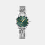 Astoria Women Quartz Green Dial Analog Mesh Watch 040K671