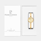Leia Women Quartz Gold Dial Stainless Steel Watch 043L542