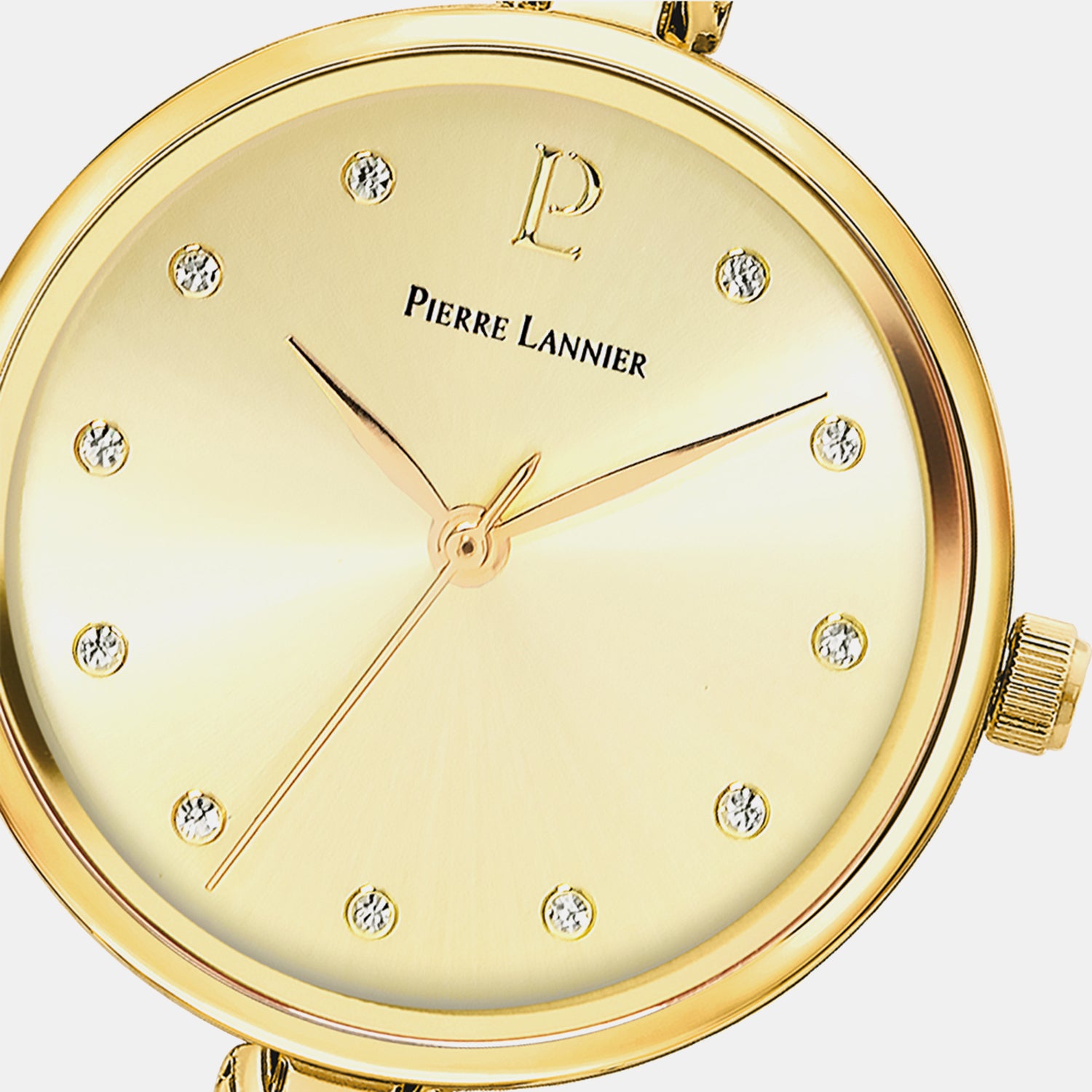 Leia Women Quartz Gold Dial Stainless Steel Watch 043L542