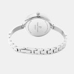 Pretty Women Quartz White Dial Analog Stainless Steel Watch 047K701