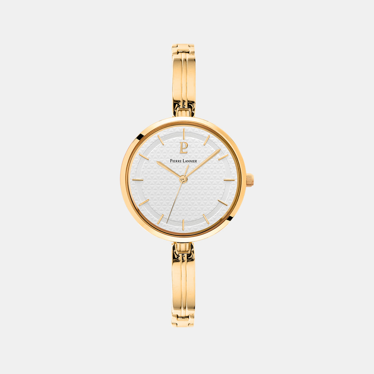 Women Quartz White Dial Analog Stainless Steel Watch 048M502