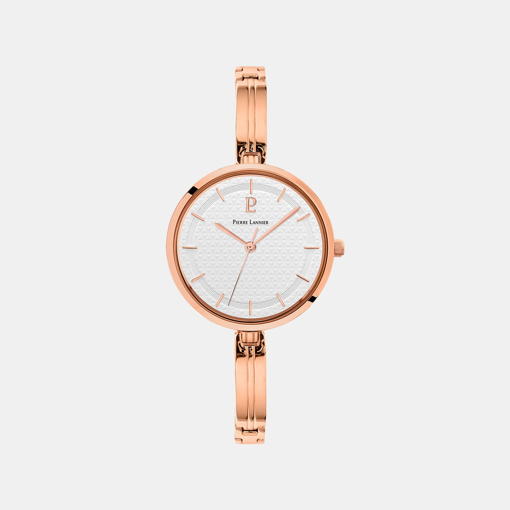 Pretty Women Quartz White Dial Analog Stainless Steel Watch 048M908