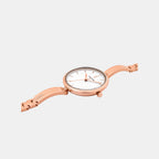 Pretty Women Quartz White Dial Analog Stainless Steel Watch 048M908