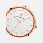 Pretty Women Quartz White Dial Analog Stainless Steel Watch 048M908