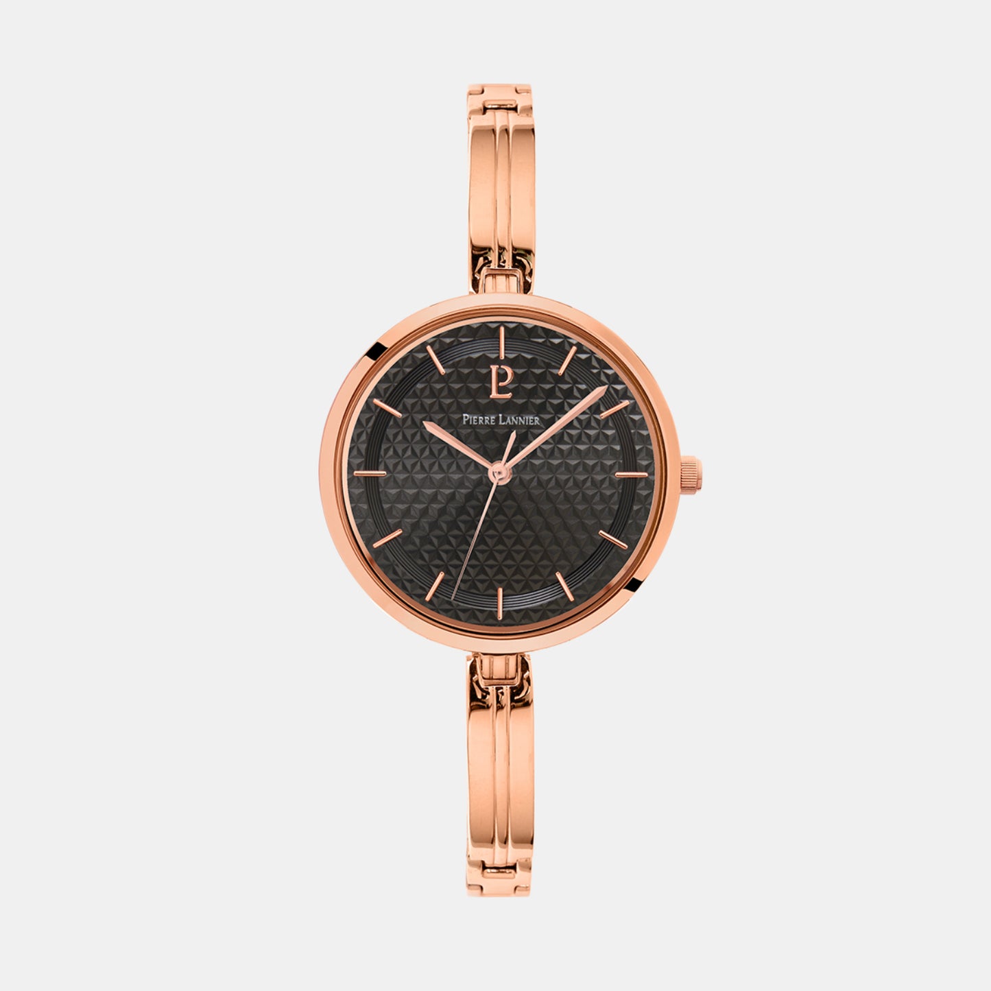 Pretty Women Quartz Black Dial Analog Stainless Steel Watch 048M938