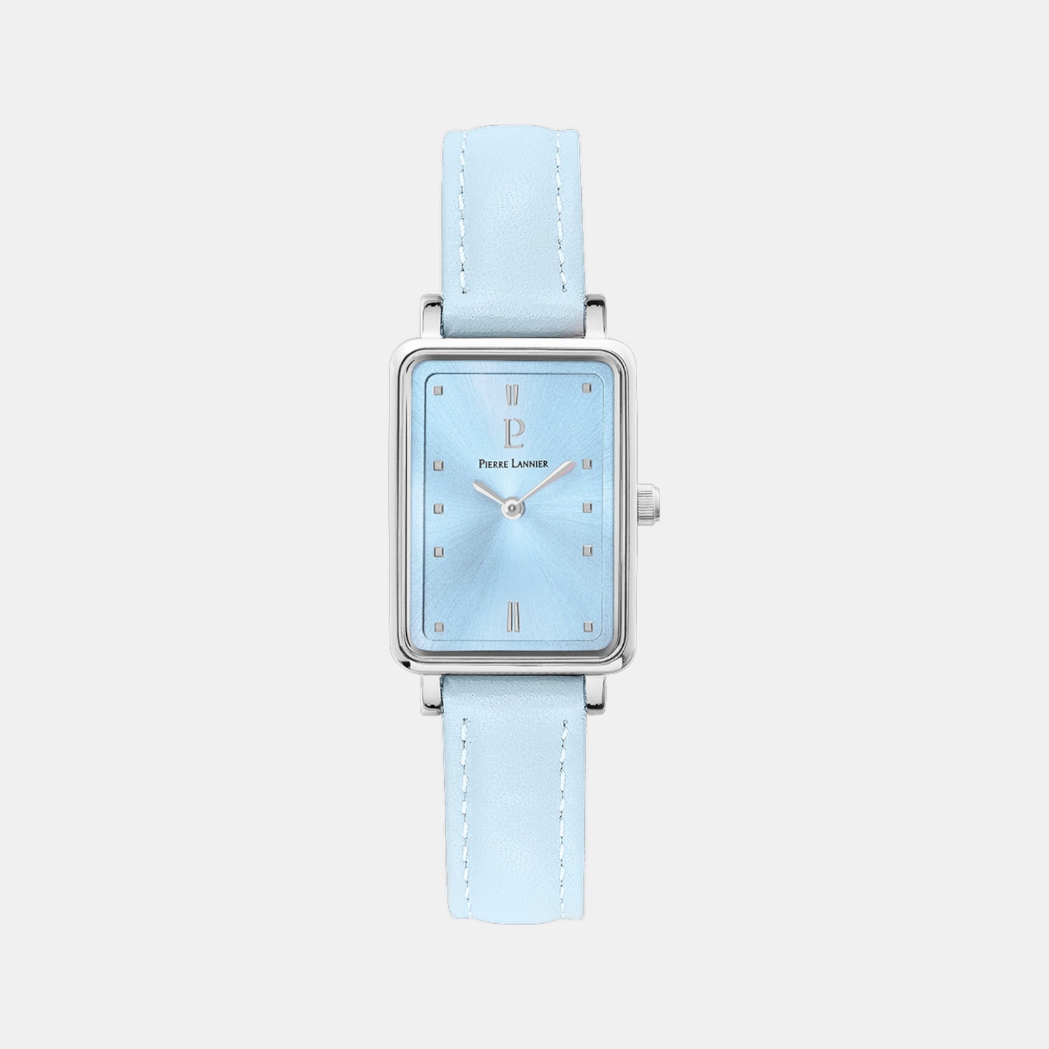 Ariane Women Quartz Blue Dial Analog Leather Watch 049D666