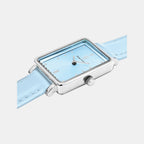 Ariane Women Quartz Blue Dial Analog Leather Watch 049D666