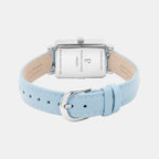 Ariane Women Quartz Blue Dial Analog Leather Watch 049D666