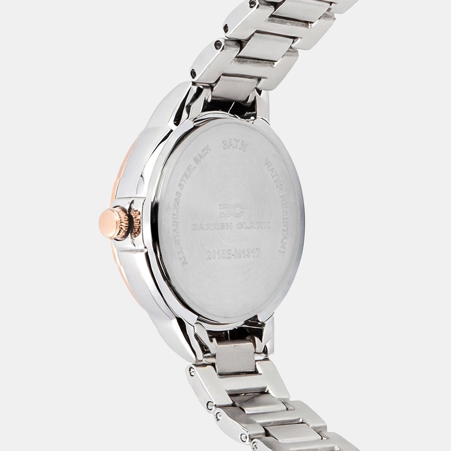 Women Quartz Light Blue Dial Analog Metal Watch 2015E-M1317