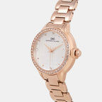 Women Quartz Silver Dial Analog Metal Watch 2015C-M0303