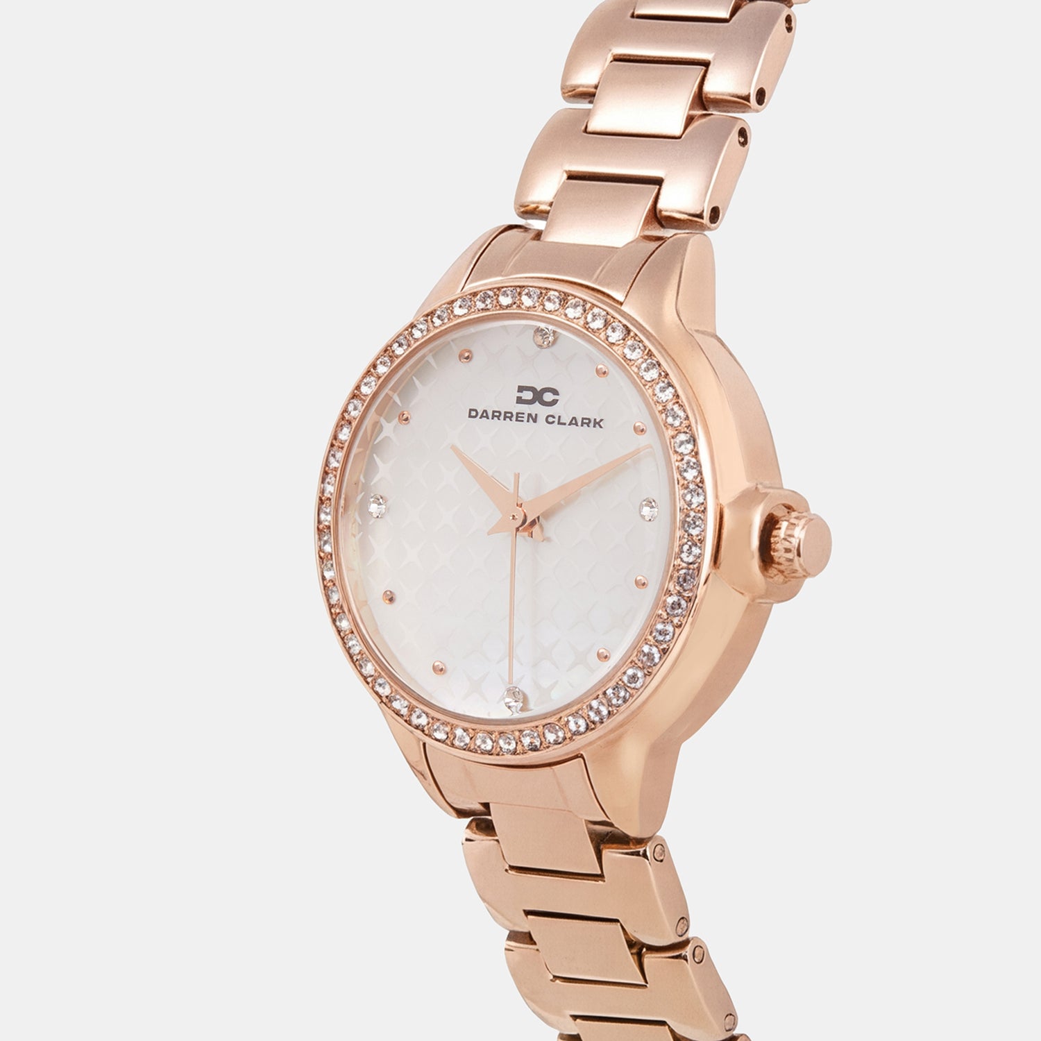 Women Quartz Rose Gold Dial Analog Metal Watch 2015C-M0303
