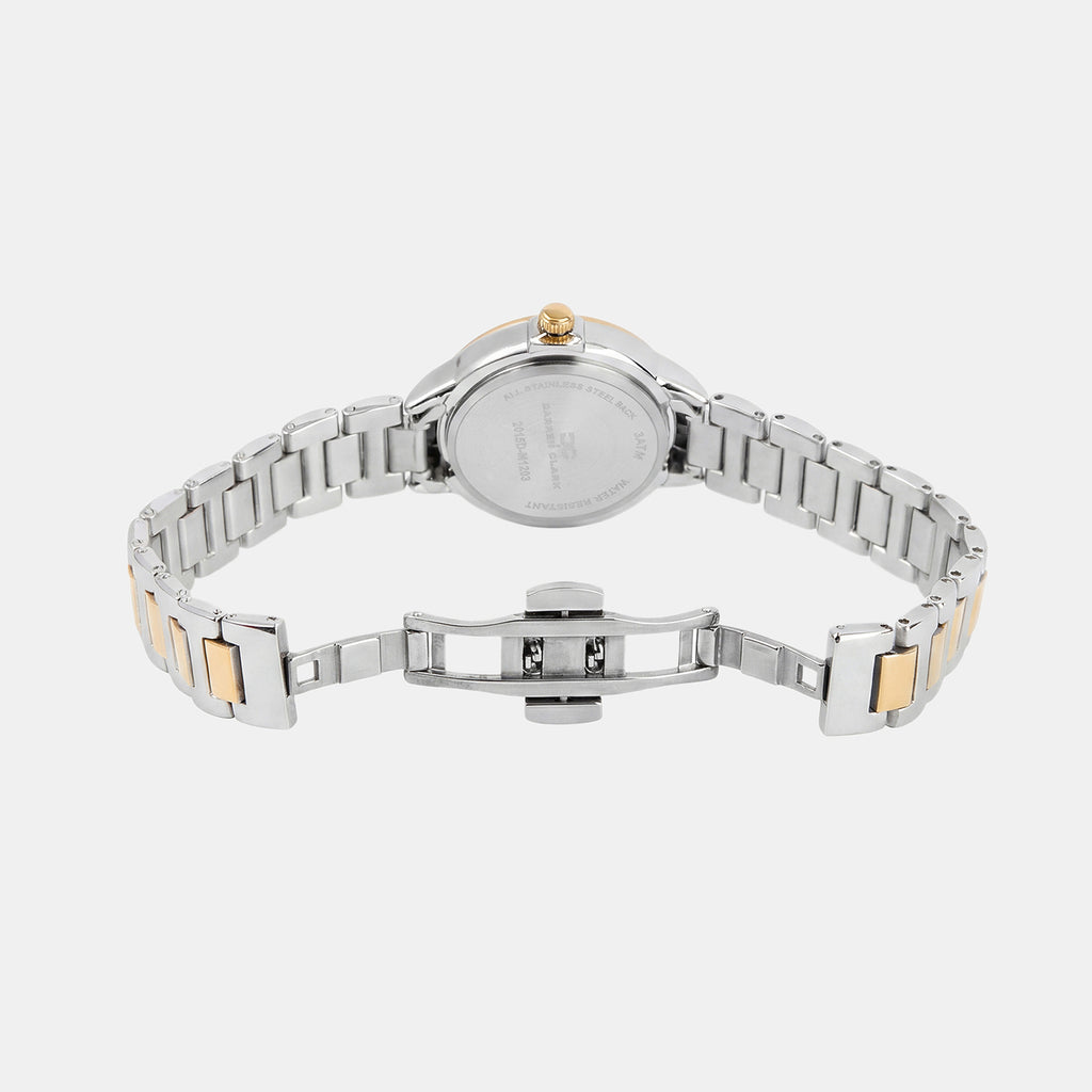 Women Quartz Silver Dial Analog Metal Watch 2015D-M1203