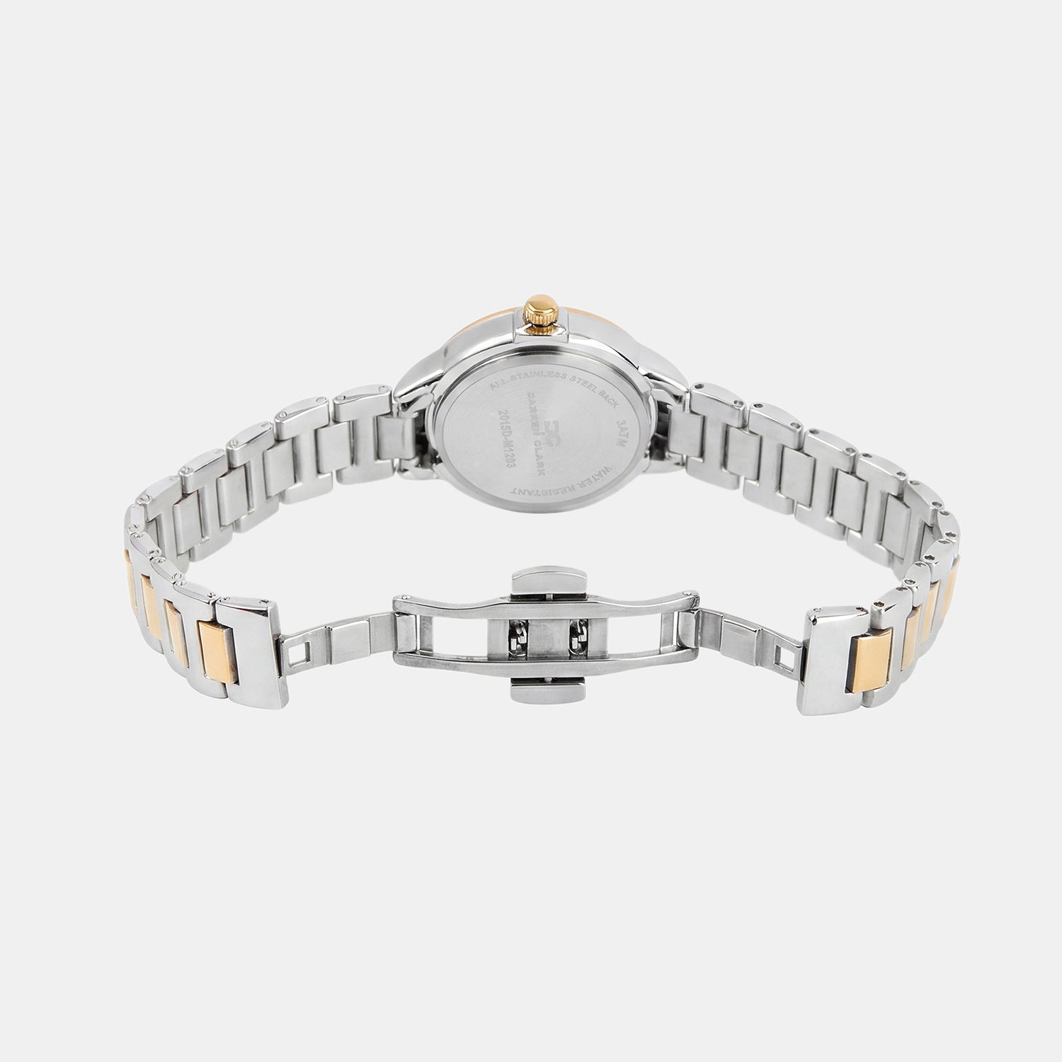 Women Quartz Silver Dial Analog Metal Watch 2015D-M1203
