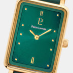 Ariane Women Quartz Green Dial Analog Leather Watch 050K577