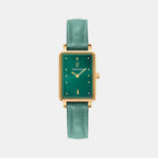 Ariane Women Quartz Green Dial Analog Leather Watch 050K577