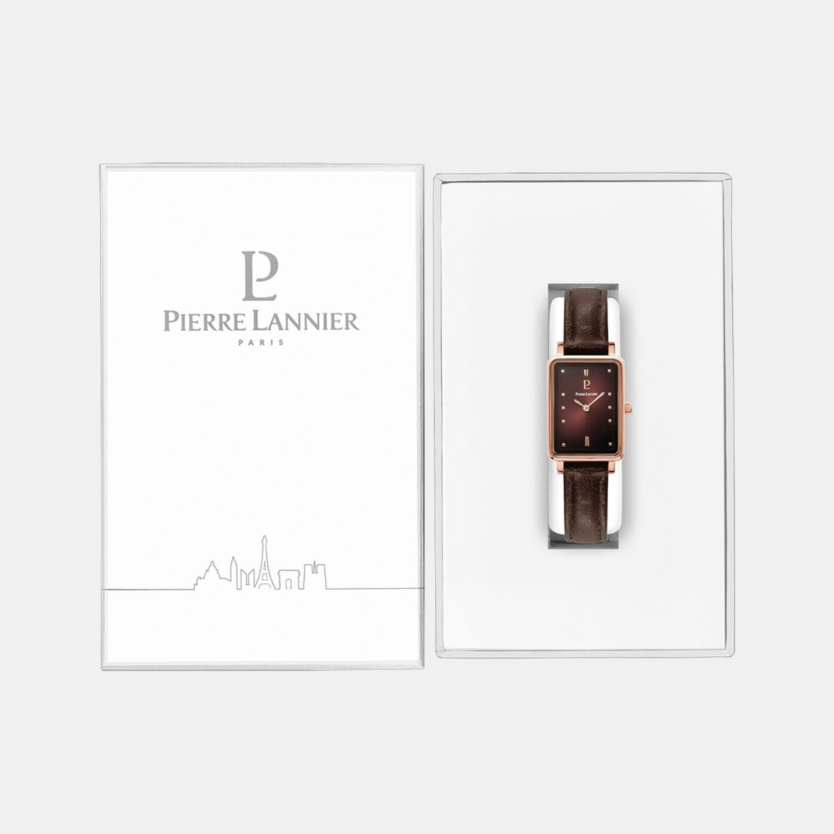 Ariane Women Quartz Brown Dial Analog Leather Watch 050K984