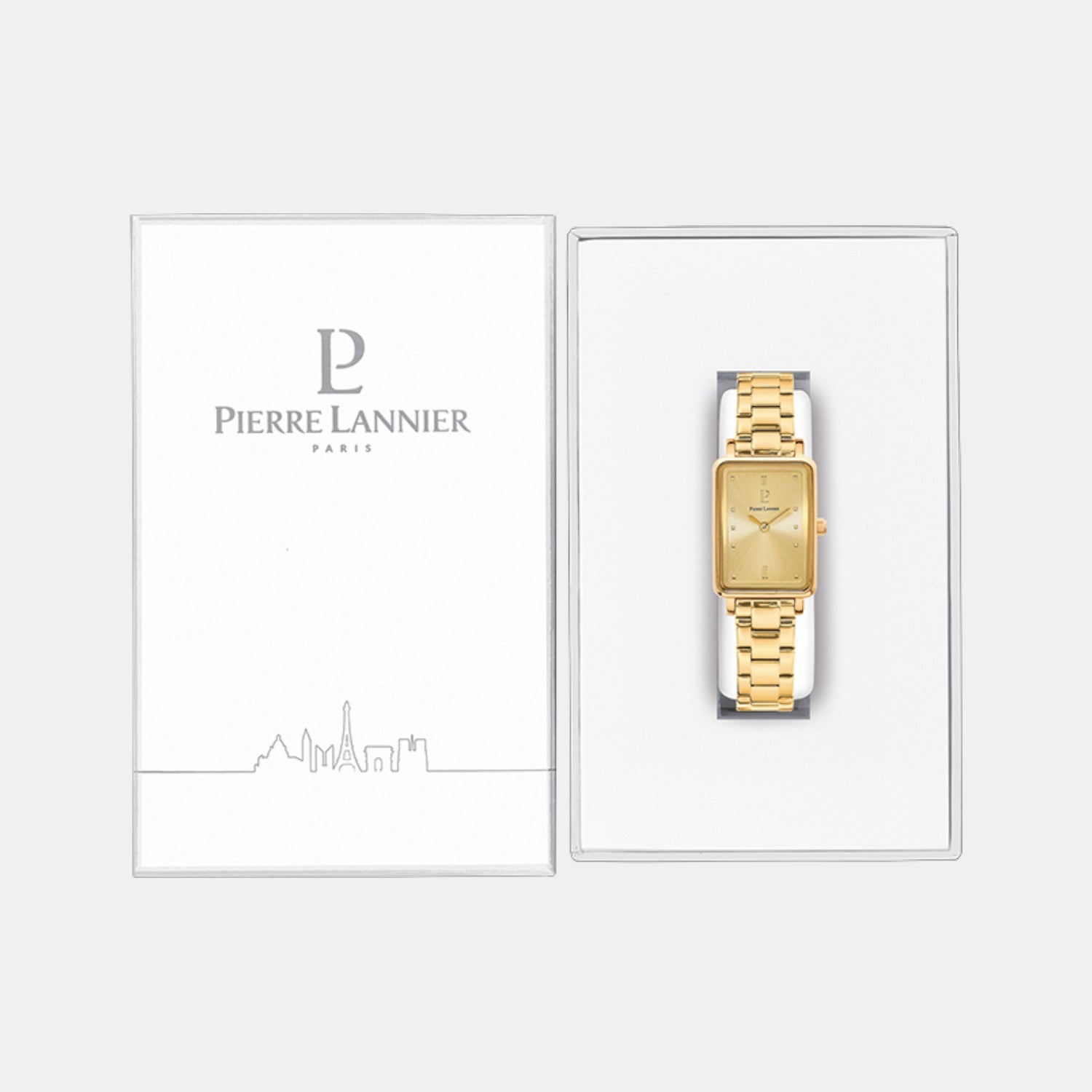 Ariane Women Quartz Gold Dial Analog Stainless Steel Watch 052J542