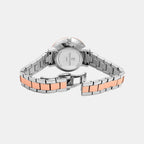 Aura Women Quartz White Dial Analog Stainless Steel Watch 055M791