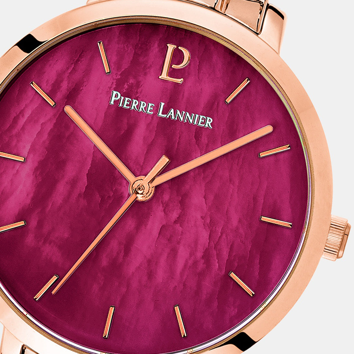 Aura Women Quartz Mother Of Pearl Dial Analog Stainless Steel Watch 055M958