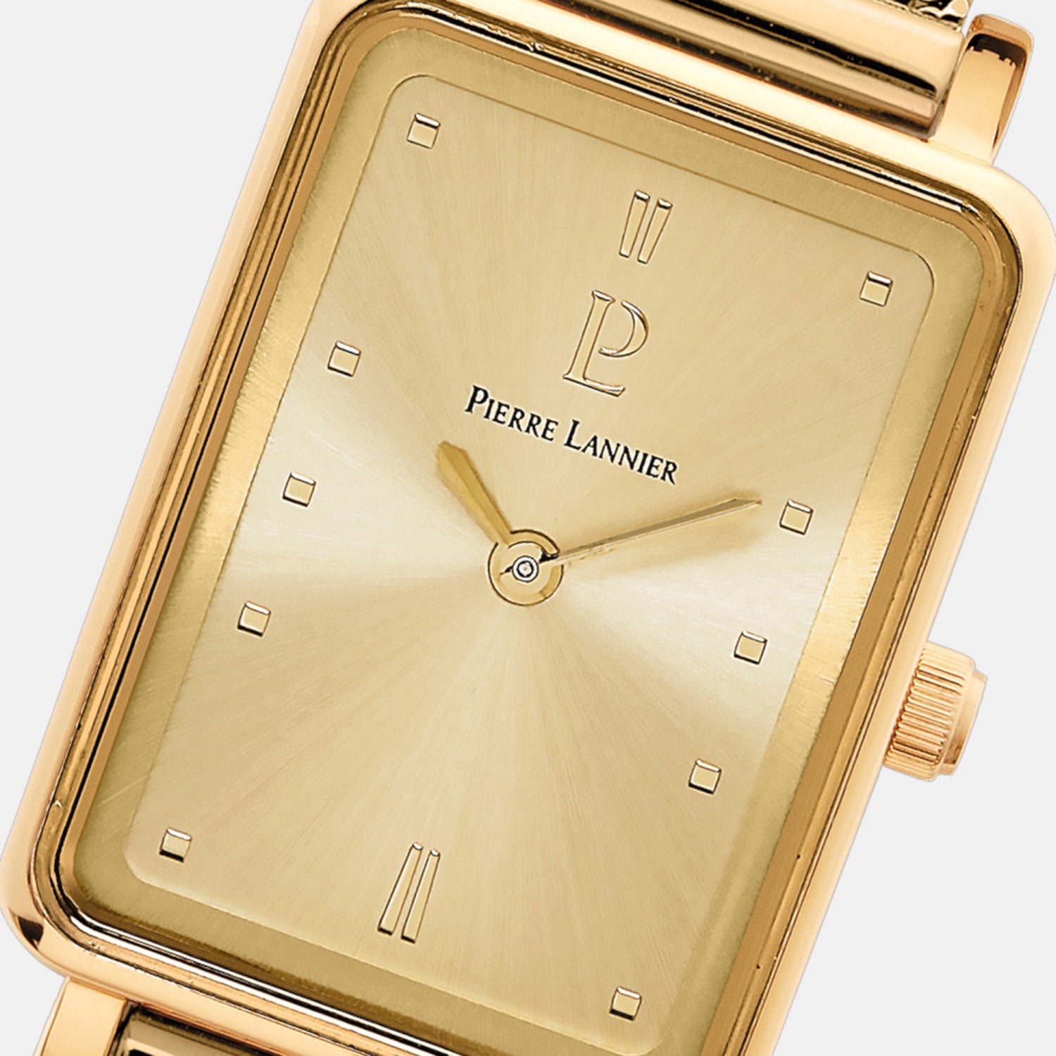Ariane Women Quartz Gold Dial Analog Stainless Steel Watch 057H542