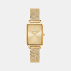 Ariane Women Quartz Gold Dial Analog Mesh Watch 057H542