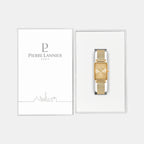 Ariane Women Quartz Gold Dial Analog Mesh Watch 057H542