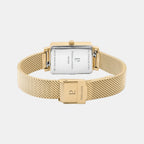 Ariane Women Quartz Gold Dial Analog Mesh Watch 057H542