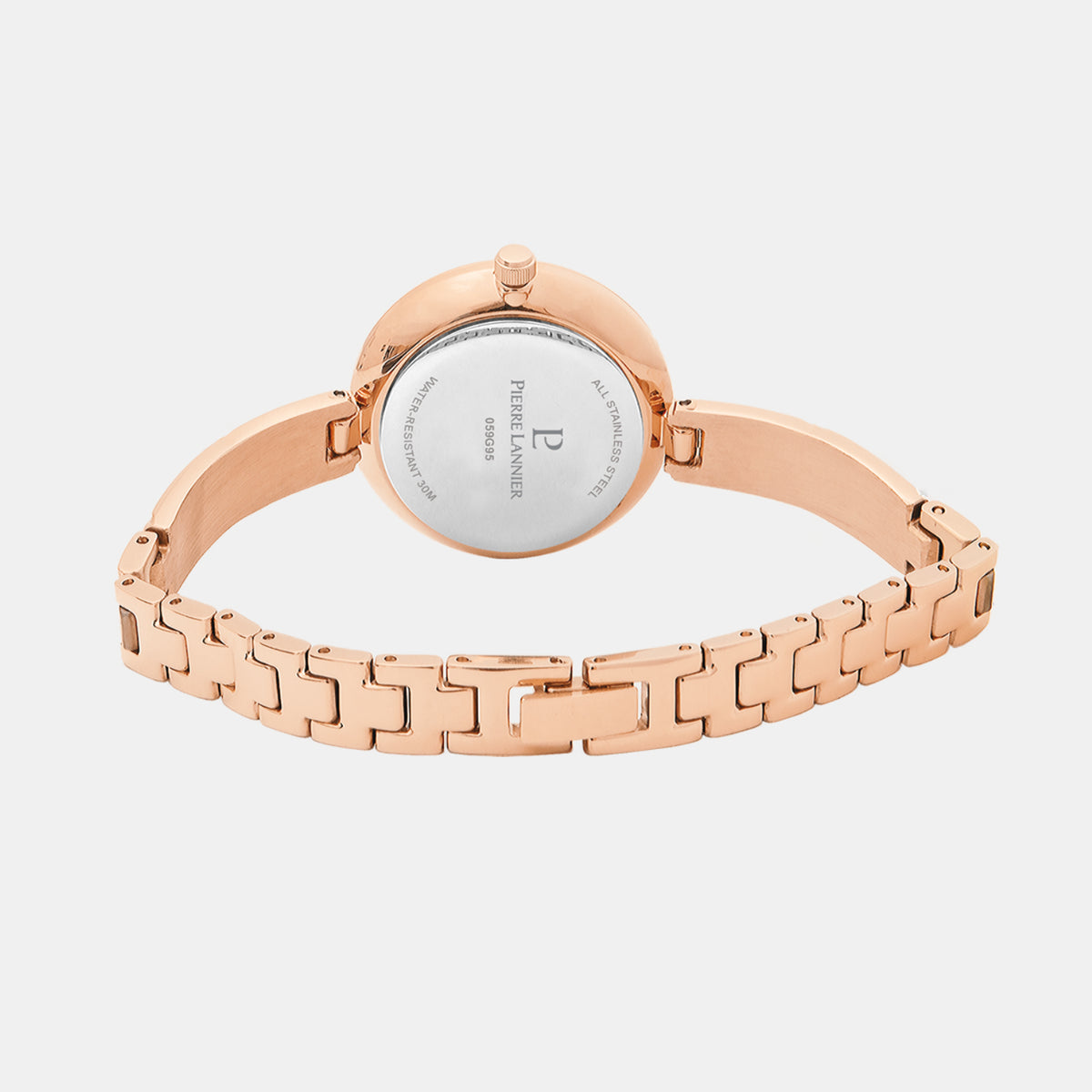 Leia Women Quartz Rose Gold Dial Analog Stainless Steel Watch 059G958