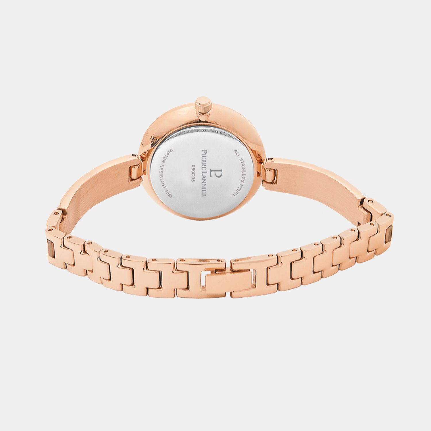 Leia Women Quartz Rose Gold Dial Analog Stainless Steel Watch 059G958