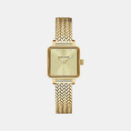 Neora Women Quartz Gold Dial Analog Stainless Steel Watch 059H542