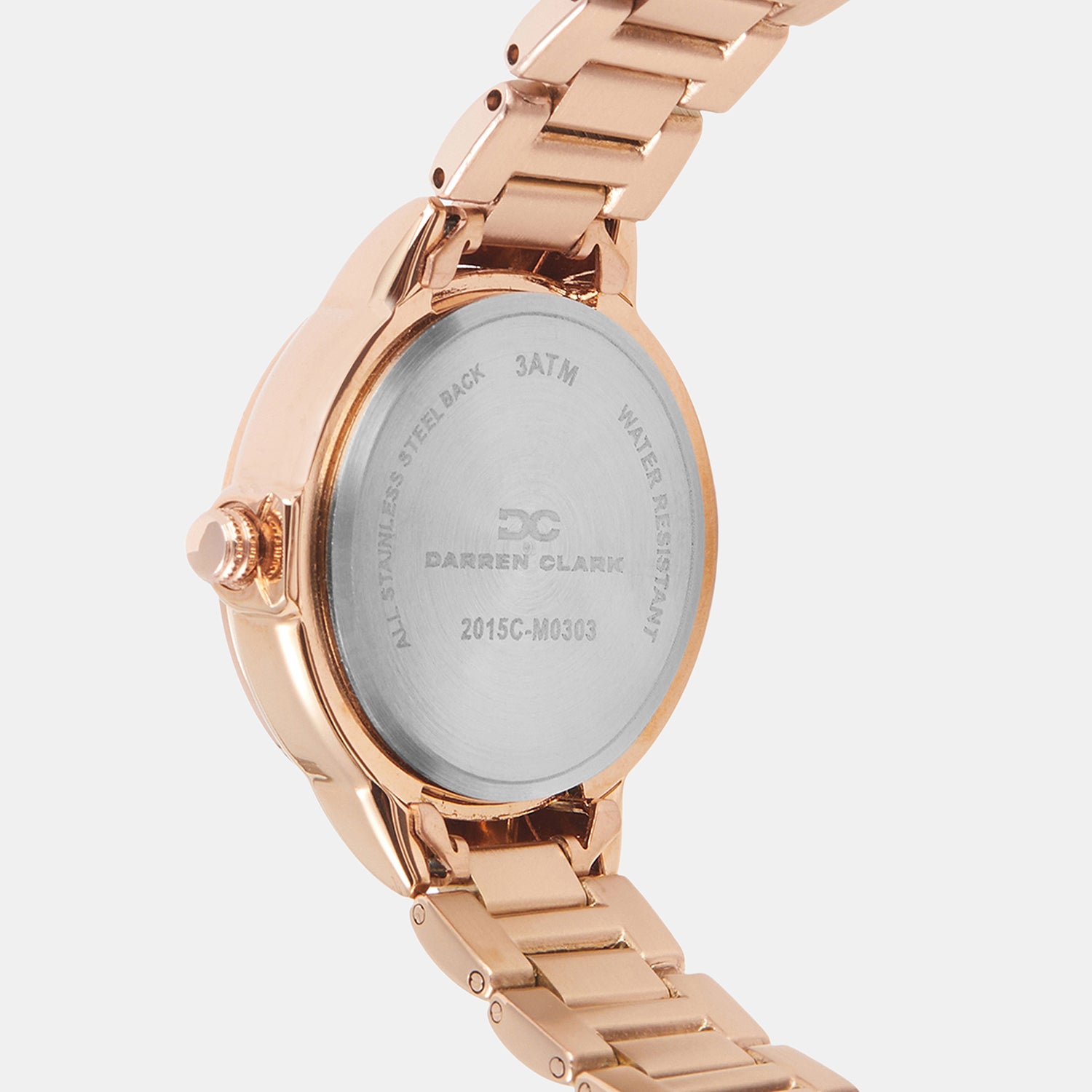 Women Quartz Rose Gold Dial Analog Metal Watch 2015C-M0303