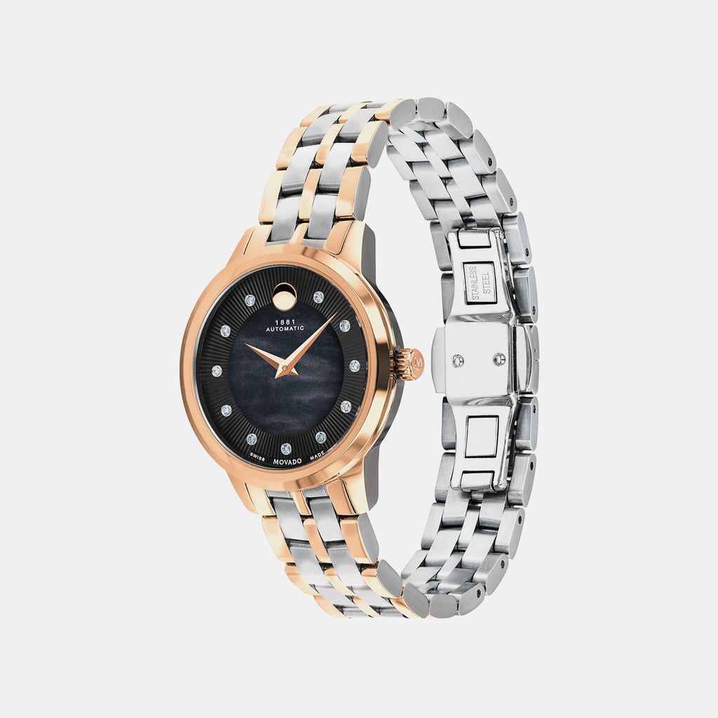 1881 Automatic Women Quartz Mother Of Pearl Dial Analog Stainless Steel Watch 0607488M