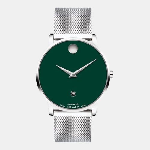 Male Green Analog Stainless Steel Watch 607649