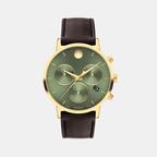 Movado Round Green Chronograph watch