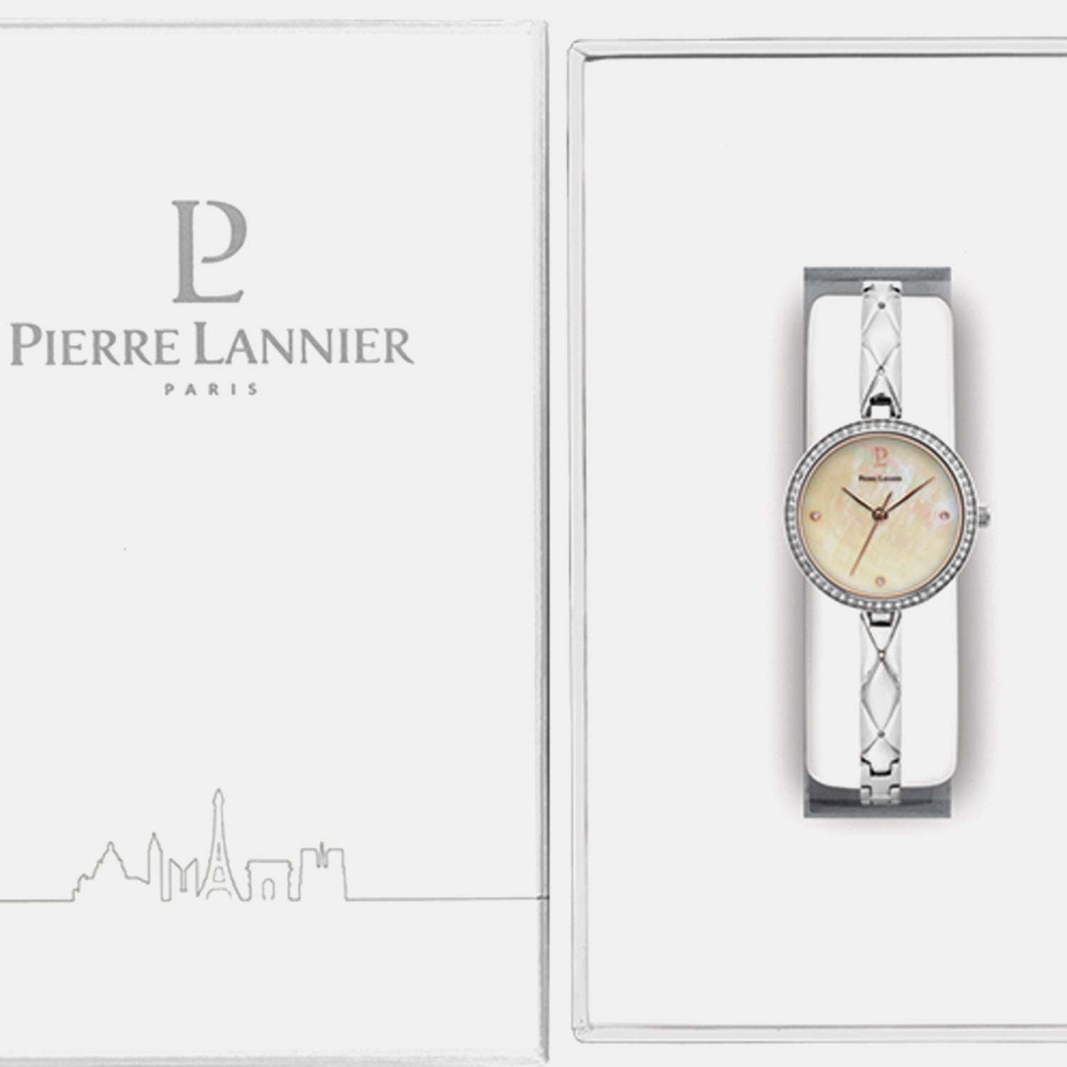 Leia Women Quartz White Dial Analog Stainless Steel Watch 060L701