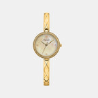 Leia Women Quartz White Mother Of Pearl Dial Analog Stainless Steel Watch 061K502