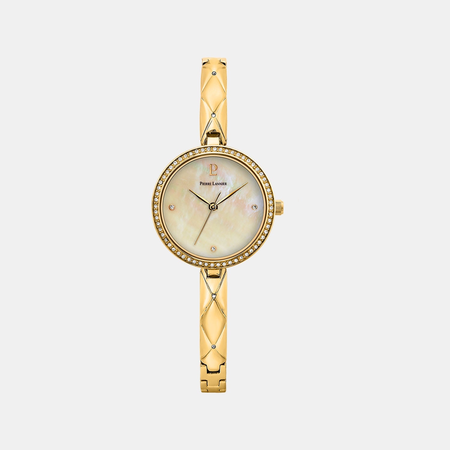 Leia Women Quartz White Mother Of Pearl Dial Analog Stainless Steel Watch 061K502