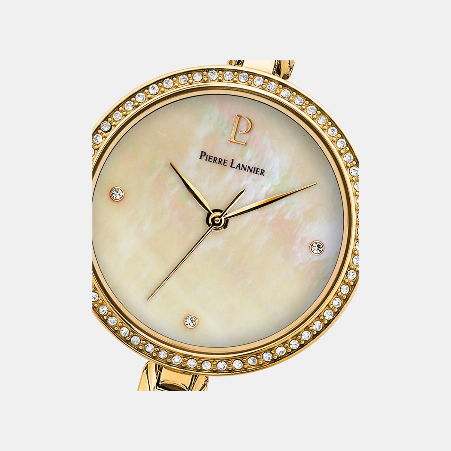 Leia Women Quartz White Mother Of Pearl Dial Analog Stainless Steel Watch 061K502