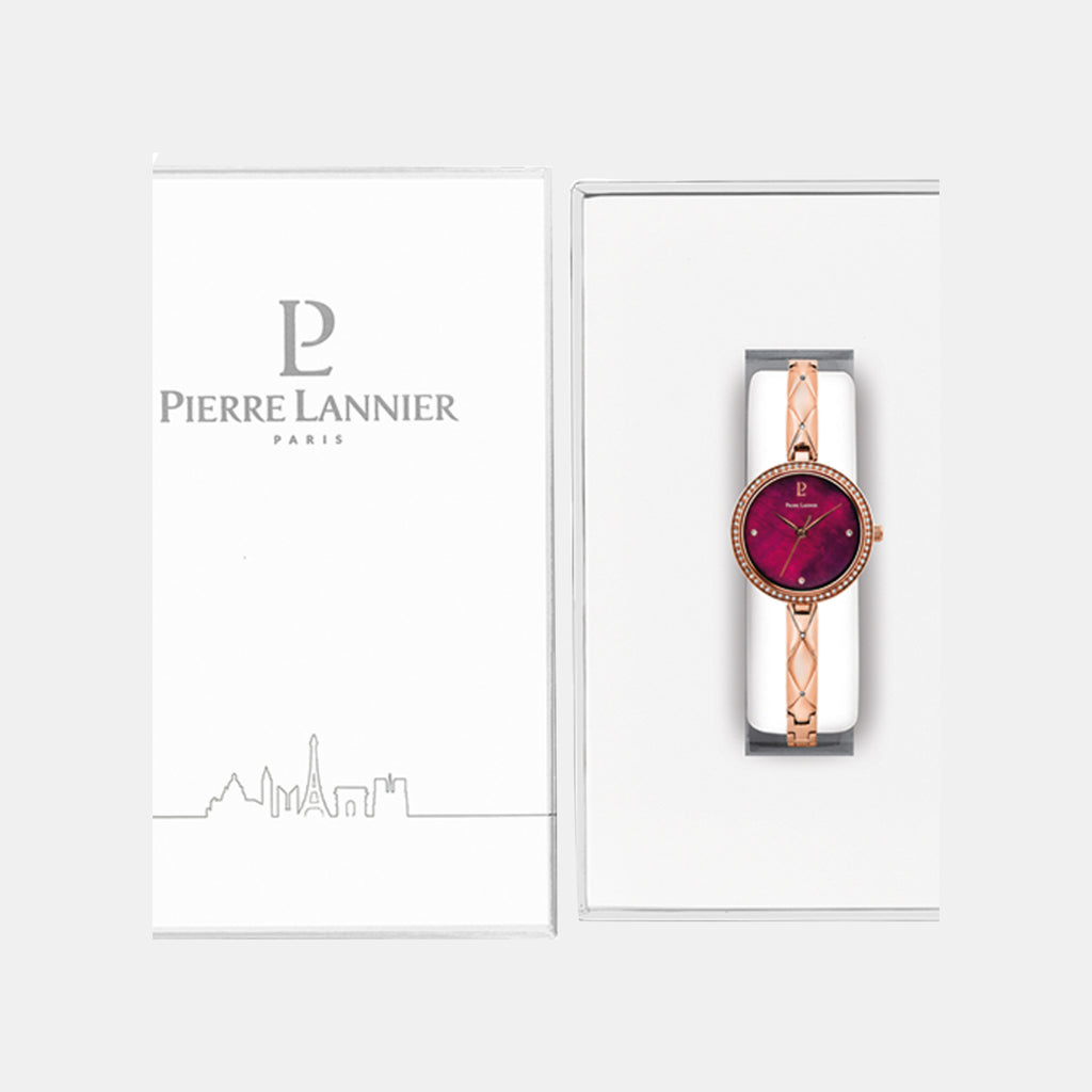 Leia Women Quartz Mother Of Pearl Dial Analog Stainless Steel Watch 061K958